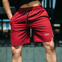 Shorts Academia Masculino GYM Vermelho Loja Viego short short de academia short masculino short masculino esportivo Shorts Academia Masculino GYM