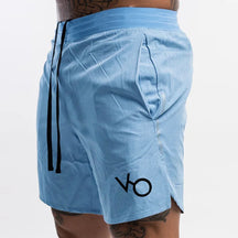 Shorts Academia Masculino Modelo VQ Azul Loja Viego short short de academia short masculino short masculino esportivo Shorts Academia Masculino GYM