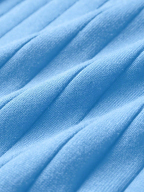 Suéter Masculino Tricô Comfort Gola Redonda Azul Loja Viego