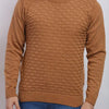 Suéter Tricot Masculino Marrom Clássico