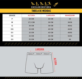 Kit 5 Cueca Boxer Microfibra Debex Loja Viego cueca cueca box Cueca Boxer Microfibra Kit 5 Cueca Boxer Microfibra Debex kit boxer microfibra kit camisetas masculinas