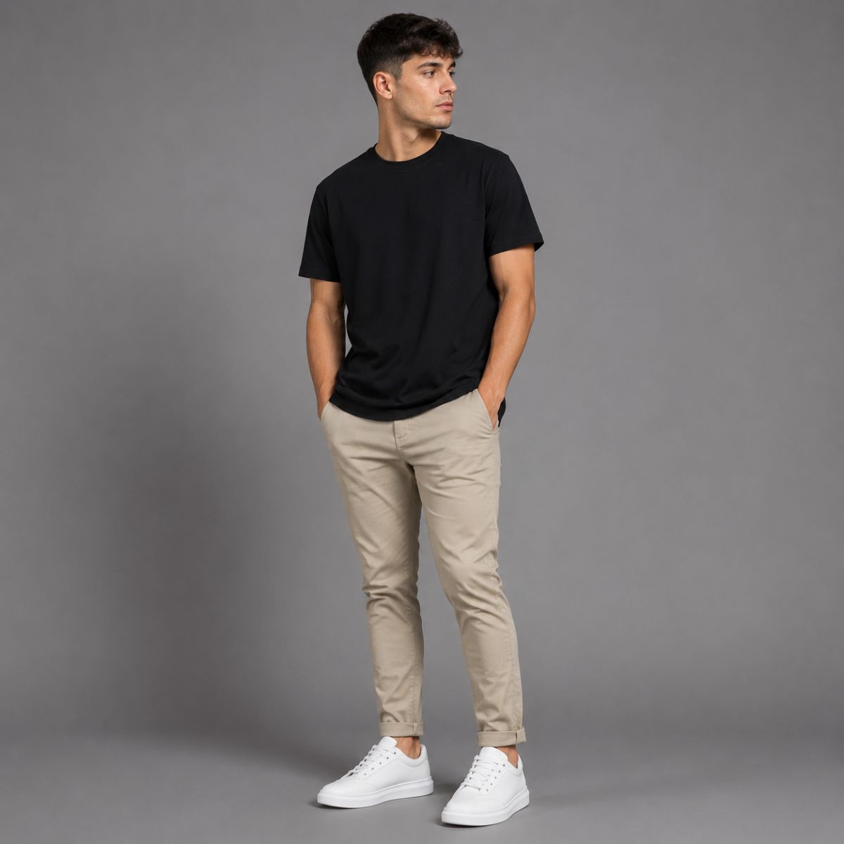 Tênis Branco Masculino Casual Sola Alta Viego Loja Viego