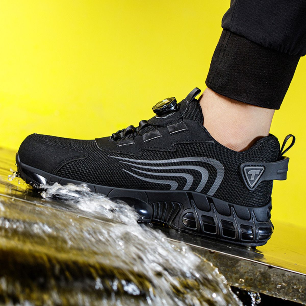 Tênis Masculino para Trabalho Preto Viego GripForce Antiderrapante