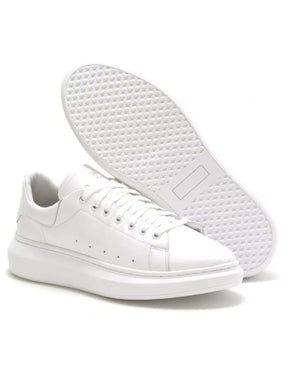 Tênis Branco Masculino Modelo Basic Loja Viego tenis branco tenis branco masculino tenis branco masculino casual tênis branco masculino barato Tênis Branco Masculino Modelo Basic tênis todo branco masculino