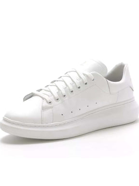 Tênis Branco Masculino Modelo Basic Loja Viego tenis branco tenis branco masculino tenis branco masculino casual tênis branco masculino barato Tênis Branco Masculino Modelo Basic tênis todo branco masculino