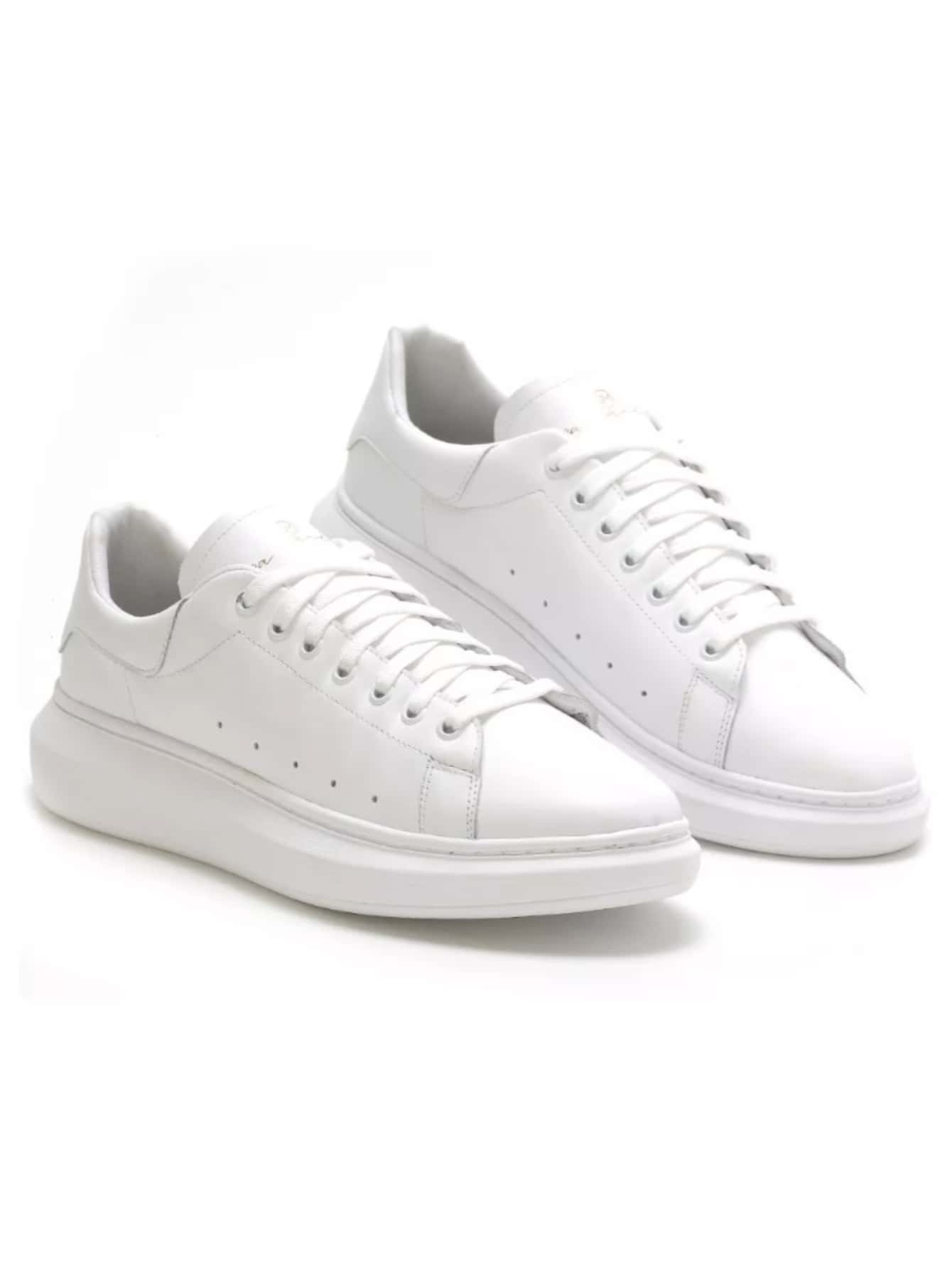 Tênis Branco Masculino Modelo Basic Loja Viego tenis branco tenis branco masculino tenis branco masculino casual tênis branco masculino barato Tênis Branco Masculino Modelo Basic tênis todo branco masculino