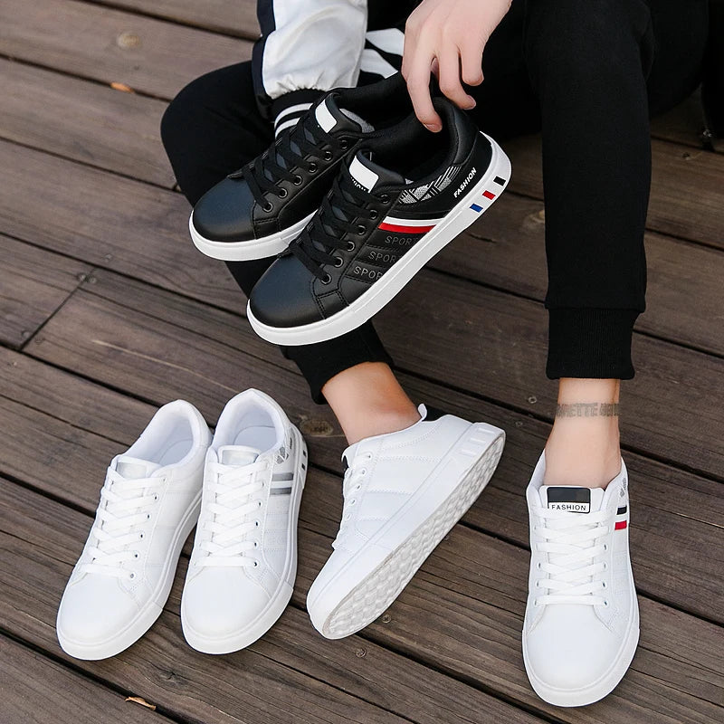 Tênis Masculino Casual Deluxe Loja Viego tenis branco masculino tenis masculino casual tenis masculino preto Tênis Masculino Tênis Masculino Casual Deluxe tênis masculino promoção