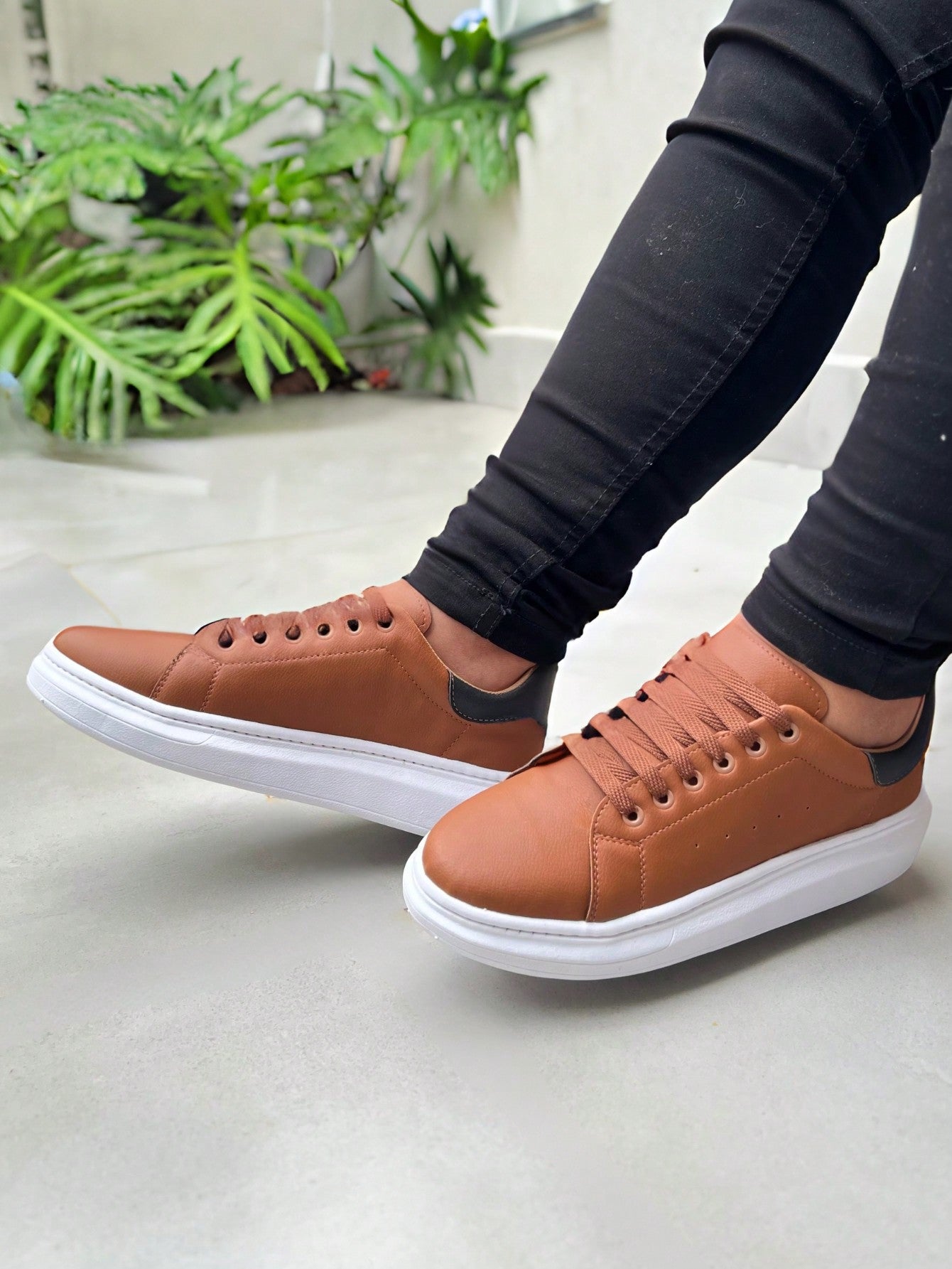 Tênis Masculino Casual Marrom Basic Loja Viego air tenis tenis casual tenis casual masculino tenis masculino casual Tênis Masculino Casual Marrom Basic