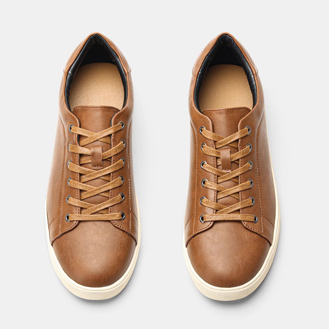 Tênis Sapatenis Masculino Casual Marrom Tracing Loja Viego