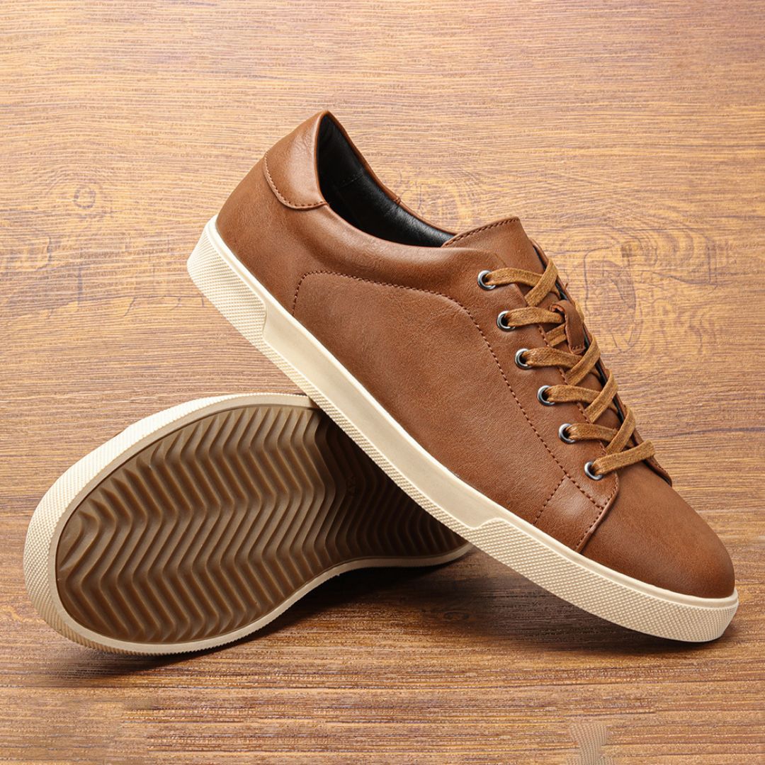 Tênis Sapatenis Masculino Casual Marrom Tracing Loja Viego