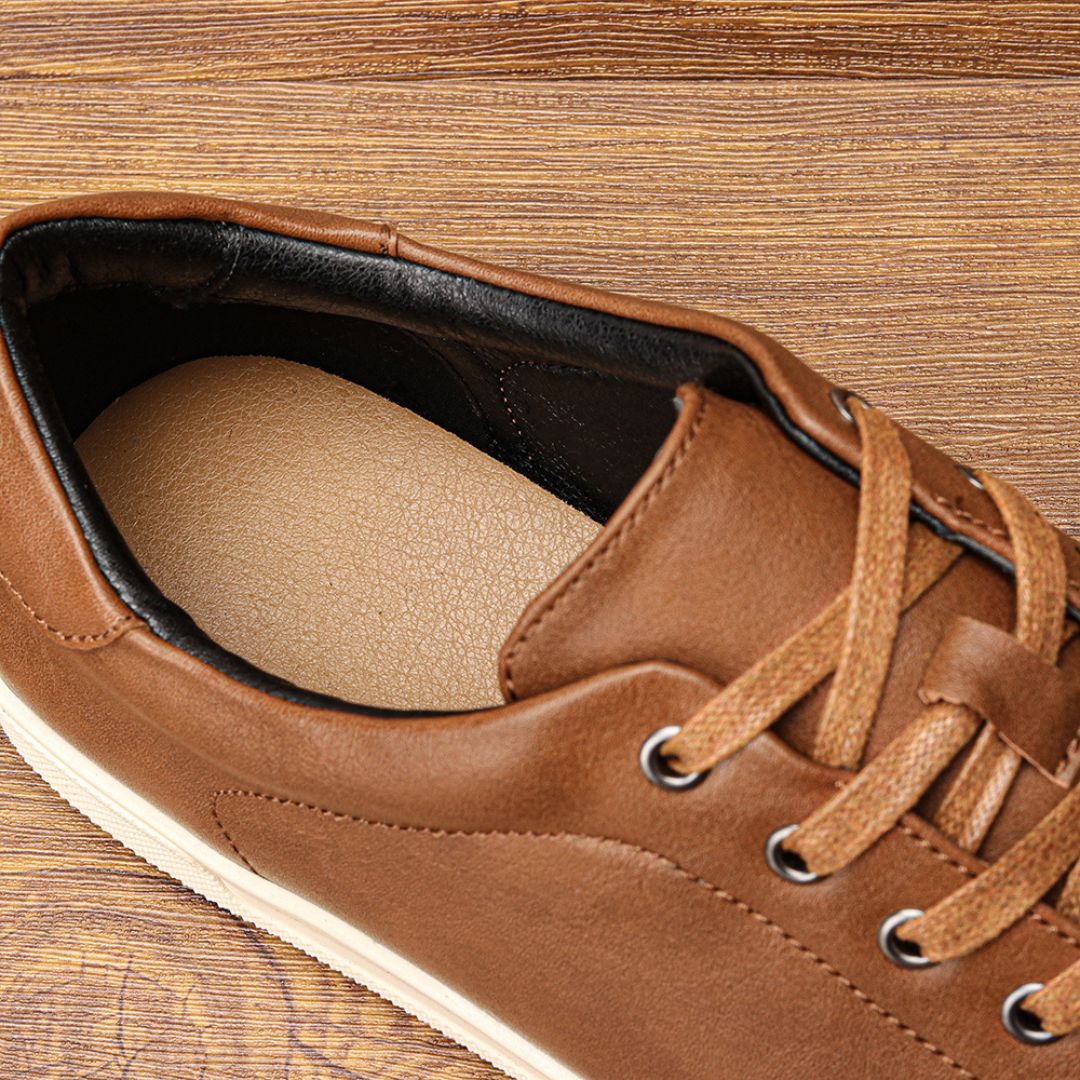 Tênis Sapatenis Masculino Casual Marrom Tracing Loja Viego