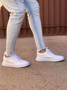 Tênis Branco Masculino Casual Sola Alta Loja Viego tenis branco tenis branco masculino tenis branco masculino casual tenis masculino tenis masculino casual tenis masculino retro Tênis Tênis Branco Masculino Casual Sola Alta