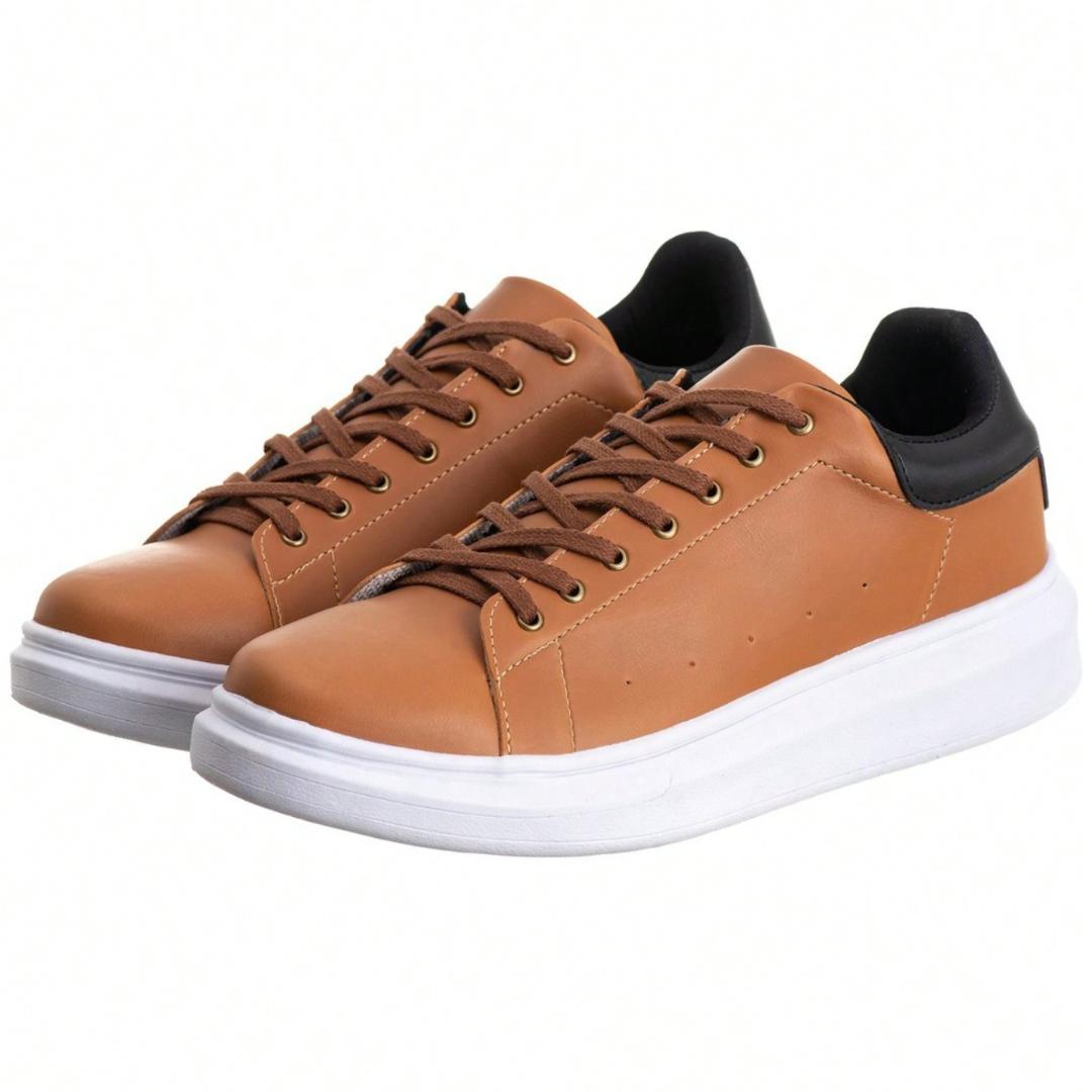 Tênis Masculino Casual Marrom Basic Loja Viego air tenis tenis casual tenis casual masculino tenis masculino casual Tênis Masculino Casual Marrom Basic