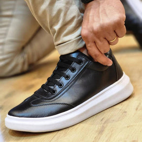 Tênis Preto Masculino Casual Sola Alta Canvas Loja Viego tenis masculino tenis masculino casual tenis preto tenis preto masculino Tênis tênis masculino preto Tênis Preto Masculino Casual Sola Alta Canva