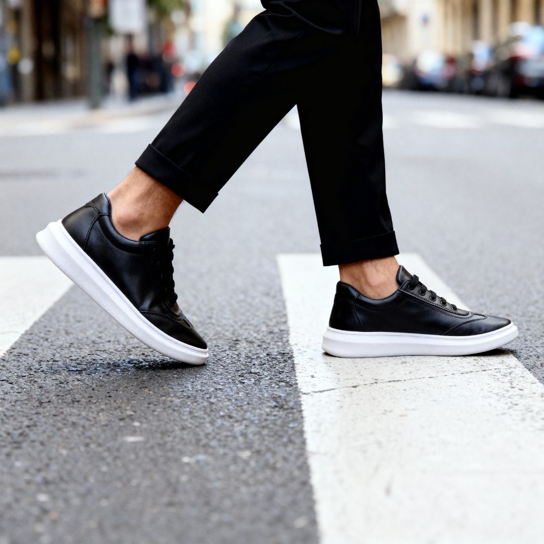 Tênis Preto Masculino Casual Sola Alta Canvas Loja Viego tenis masculino tenis masculino casual tenis preto tenis preto masculino Tênis tênis masculino preto Tênis Preto Masculino Casual Sola Alta Canva
