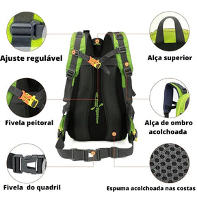 Mochila de Acampamento 40 Litros - Camping Tática loja viego mochila de acampamento mochila de acampamento 40l mochila para acampamento mochila para camping