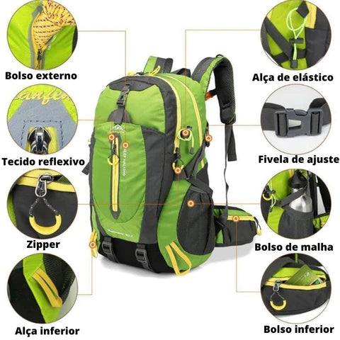 Mochila de Acampamento 40 Litros - Camping Tática loja viego mochila de acampamento mochila de acampamento 40l mochila para acampamento mochila para camping