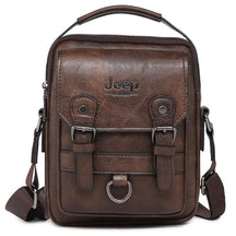 Bolsa Mochila de Couro Masculina Ombro Pequena Café Loja Viego bolsa de ombro masculina bolsa jeep masculina bolsa masculina Bolsa Mochila de Couro Masculina Ombro Pequena bolsa para homem