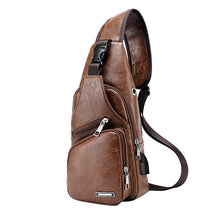 Mochila Masculina Couro Bolsa de Peito Jeep Marrom Loja Viego bag masculina de couro bag masculina transversal bag mochila Jeep Mochila Masculina Couro Bolsa de Peito Jeep mochila transversal