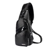Mochila Masculina Couro Bolsa de Peito Jeep