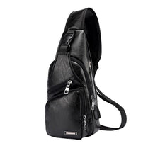 Mochila Masculina Couro Bolsa de Peito Jeep Preto Loja Viego bag masculina de couro bag masculina transversal bag mochila Jeep Mochila Masculina Couro Bolsa de Peito Jeep mochila transversal