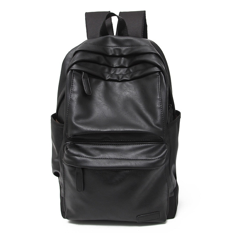 Mochila De Couro Masculino Moderna Preto 30x45x15cm Loja Viego mochila mochila couro mochila couro masculina mochila de couro mochila de couro masculino Mochila De Couro Masculino Moderna mochila masculina mochila para homem