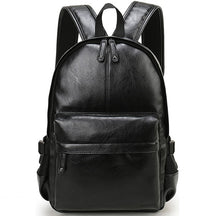 Mochila De Couro Masculino À Prova d'água Preto Loja Viego mochila mochila couro mochila couro masculina mochila de couro mochila de couro legítimo mochila de couro masculino mochila masculina