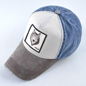 Boné Trucker Wolf Jeans Loja Viego bone bone aba curva bone masculino original bone trucker boné masculino boné masculino promoção Boné Trucker Wolf Jeans