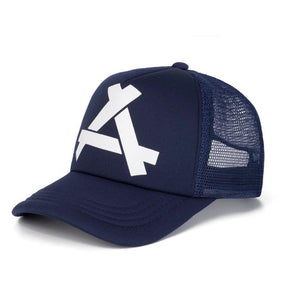 Boné Trucker Iron Azul Azul Loja Viego bone bone aba curva bone azul bone masculino original boné masculino boné masculino promoção Boné Trucker Iron Azul