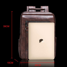 Mochila de Couro Masculino Jeep para Dia-a-Dia Loja Viego mochila mochila de couro mochila de couro legítimo Mochila de Couro Masculino para Dia-a-Dia mochila masculina