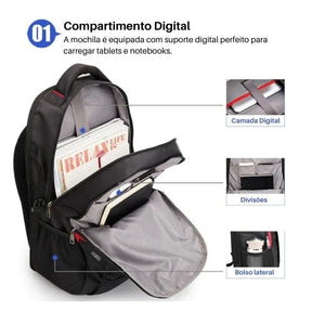 Mochila Bolsa Masculina Notebook Impermeável Reforçada Usb loja viego mochila Mochila Bolsa Masculina Notebook Impermeável Reforçada Usb mochila masculina Mochila Masculina Reforçada Notebook mochila notebook mochila notebook masculino impermeavel resistente mochila para notebook masculina