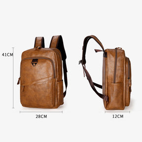 Mochila De Couro Masculino Casual Loja Viego mochila mochila couro mochila couro masculina mochila de couro masculino Mochila De Couro Masculino Casual mochila masculina mochila para homem