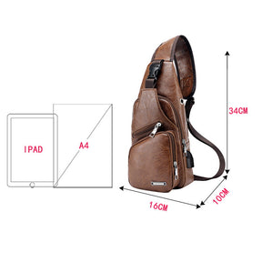 Mochila Masculina Couro Bolsa de Peito Jeep Loja Viego bag masculina de couro bag masculina transversal bag mochila Jeep Mochila Masculina Couro Bolsa de Peito Jeep mochila transversal