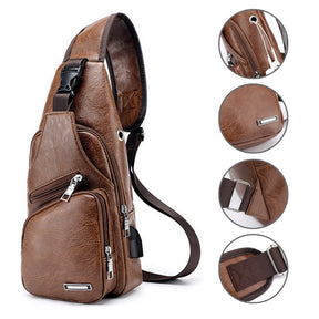 Mochila Masculina Couro Bolsa de Peito Jeep Loja Viego bag masculina de couro bag masculina transversal bag mochila Jeep Mochila Masculina Couro Bolsa de Peito Jeep mochila transversal