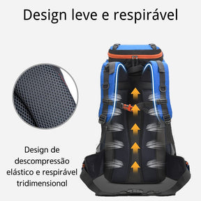 Mochila de Acampamento Outdoor 60 Litros loja viego camping mochila de acampamento Mochila de Acampamento Outdoor 60 Litros mochila para acampamento mochila para camping