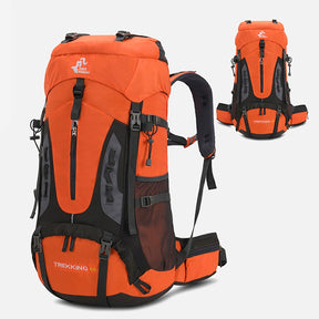 Mochila de Acampamento Outdoor 60 Litros Laranja loja viego camping mochila de acampamento Mochila de Acampamento Outdoor 60 Litros mochila para acampamento mochila para camping